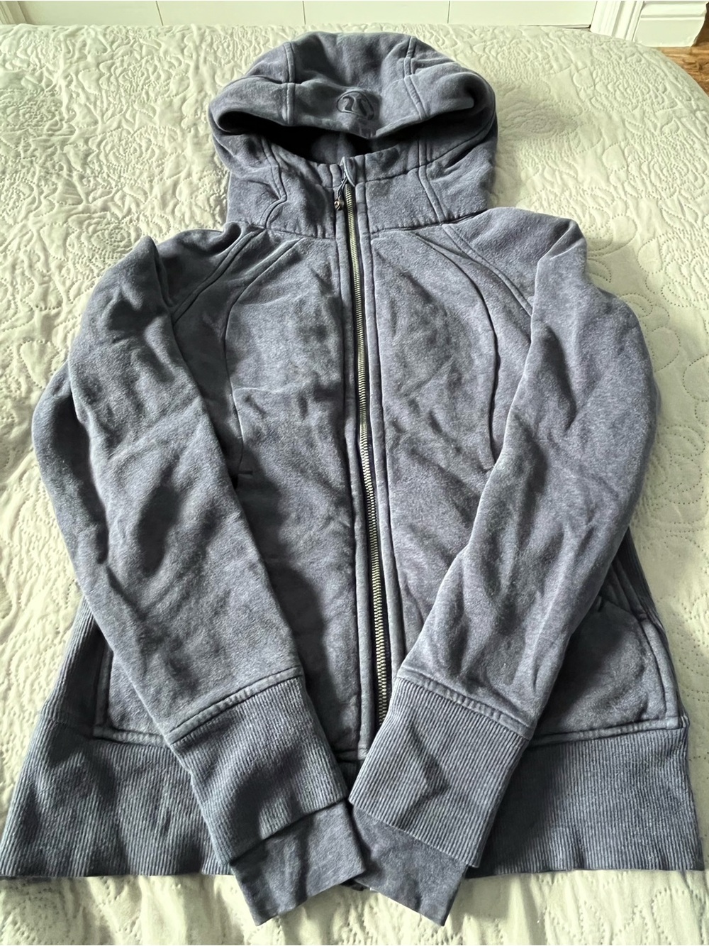 lululemon athletica Gray Full-Zip Hooded Sweatshirt